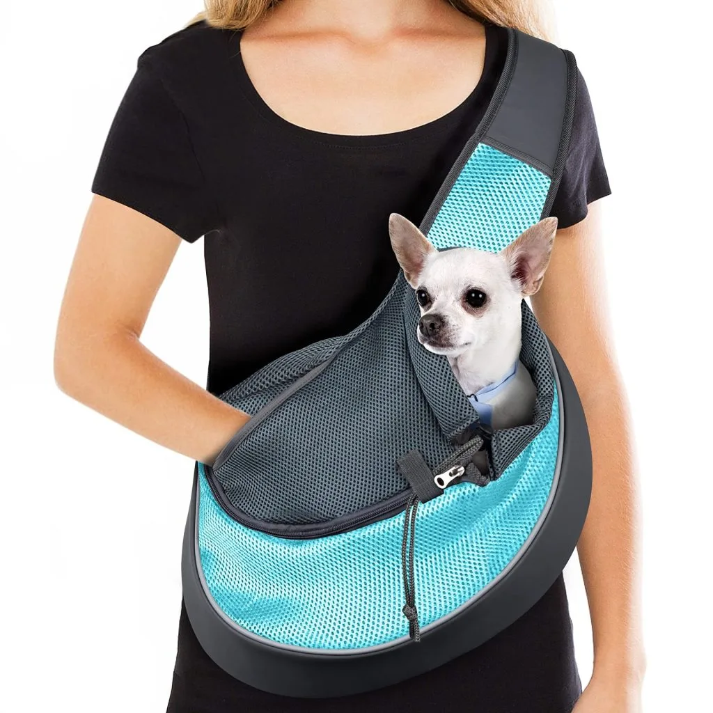 Pet Sling Bag: Close to Pet - detail view supplied by QUANZHOU JUNYUAN BAGS